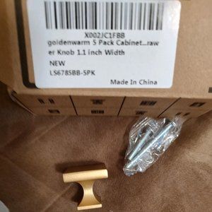 15 Goldenwarm Dresser Knobs In 3 NEW Boxes (5 per box) Champagne Gold Knob